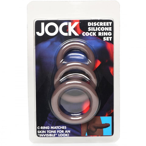 Curve Novelties Jock Discreet Silicone Cock Ring Set - Dark - Extreme Toyz Singapore - https://extremetoyz.com.sg - Sex Toys and Lingerie Online Store - Bondage Gear / Vibrators / Electrosex Toys / Wireless Remote Control Vibes / Sexy Lingerie and Role Play / BDSM / Dungeon Furnitures / Dildos and Strap Ons &nbsp;/ Anal and Prostate Massagers / Anal Douche and Cleaning Aide / Delay Sprays and Gels / Lubricants and more...