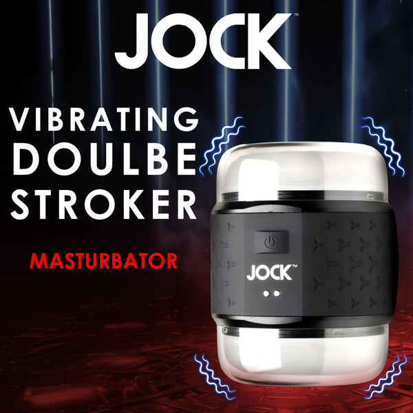 Curve Novelties Jock Vibrating Double Stroker - Extreme Toyz Singapore - https://extremetoyz.com.sg - Sex Toys and Lingerie Online Store - Bondage Gear / Vibrators / Electrosex Toys / Wireless Remote Control Vibes / Sexy Lingerie and Role Play / BDSM / Dungeon Furnitures / Dildos and Strap Ons &nbsp;/ Anal and Prostate Massagers / Anal Douche and Cleaning Aide / Delay Sprays and Gels / Lubricants and more...