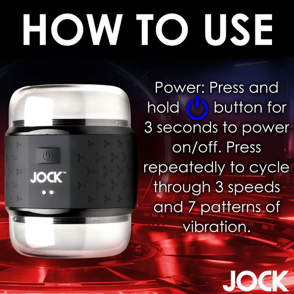 Curve Novelties Jock Vibrating Double Stroker - Extreme Toyz Singapore - https://extremetoyz.com.sg - Sex Toys and Lingerie Online Store - Bondage Gear / Vibrators / Electrosex Toys / Wireless Remote Control Vibes / Sexy Lingerie and Role Play / BDSM / Dungeon Furnitures / Dildos and Strap Ons &nbsp;/ Anal and Prostate Massagers / Anal Douche and Cleaning Aide / Delay Sprays and Gels / Lubricants and more...