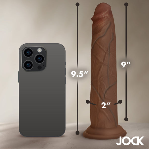 Jock Real Skin Silicone Dildo - 9.5"