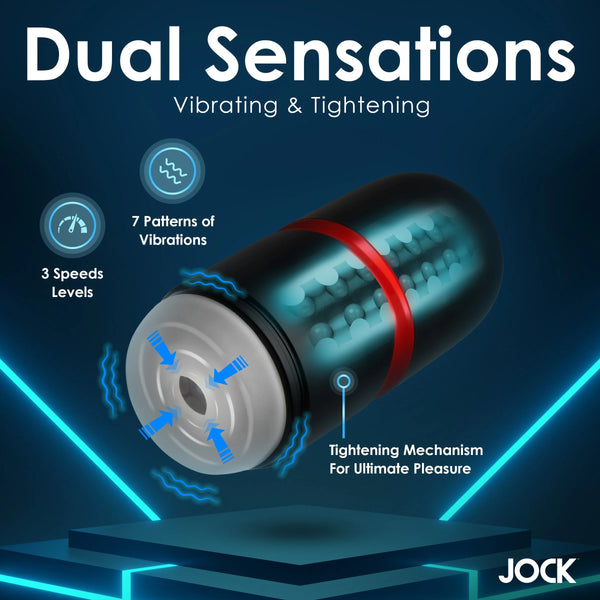 Jock Tightening & Vibrating Rechargeable Masturbator