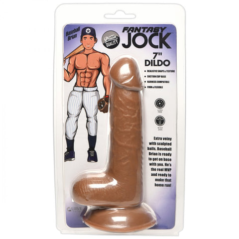 Curve Novelties Jock Fantasy Baseball Brian 7" Dildo - Extreme Toyz Singapore - https://extremetoyz.com.sg - Sex Toys and Lingerie Online Store - Bondage Gear / Vibrators / Electrosex Toys / Wireless Remote Control Vibes / Sexy Lingerie and Role Play / BDSM / Dungeon Furnitures / Dildos and Strap Ons  / Anal and Prostate Massagers / Anal Douche and Cleaning Aide / Delay Sprays and Gels / Lubricants and more...