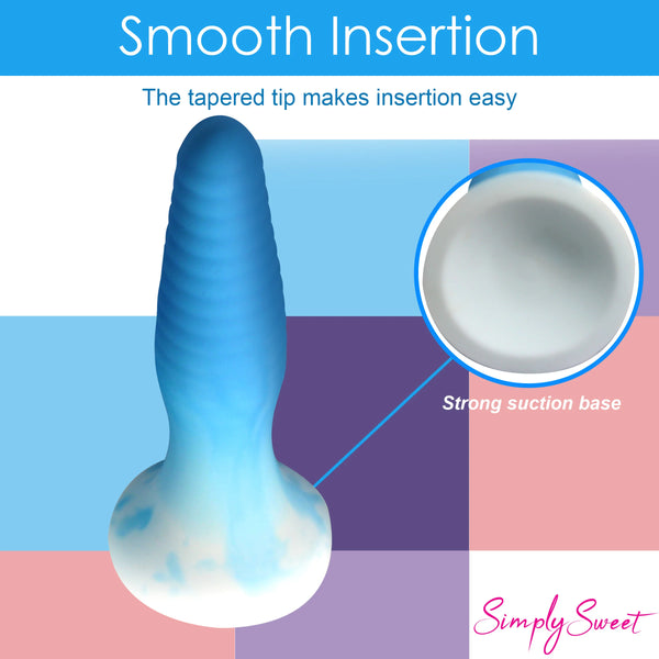 Simply Sweet 3 Piece Silicone Butt Plug Set - Blue