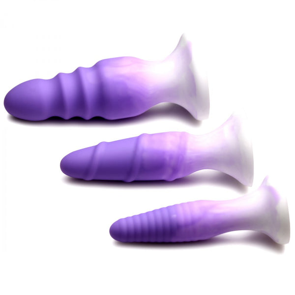Curve Novelties Simply Sweet 3 Piece Silicone Butt Plug Set (3 Colours Available) - Extreme Toyz Singapore - https://extremetoyz.com.sg - Sex Toys and Lingerie Online Store - Bondage Gear / Vibrators / Electrosex Toys / Wireless Remote Control Vibes / Sexy Lingerie and Role Play / BDSM / Dungeon Furnitures / Dildos and Strap Ons  / Anal and Prostate Massagers / Anal Douche and Cleaning Aide / Delay Sprays and Gels / Lubricants and more...