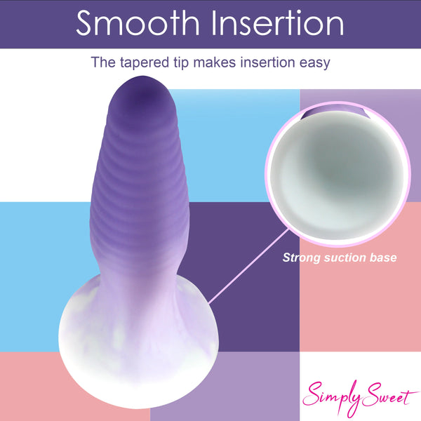 Simply Sweet 3 Piece Silicone Butt Plug Set - Purple