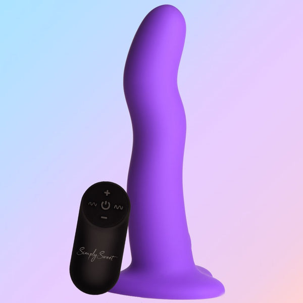 Curve Novelties 21X Vibrating Wavy Rechargeable Silicone Dildo with Remote Control - Extreme Toyz Singapore - https://extremetoyz.com.sg - Sex Toys and Lingerie Online Store - Bondage Gear / Vibrators / Electrosex Toys / Wireless Remote Control Vibes / Sexy Lingerie and Role Play / BDSM / Dungeon Furnitures / Dildos and Strap Ons  / Anal and Prostate Massagers / Anal Douche and Cleaning Aide / Delay Sprays and Gels / Lubricants and more...