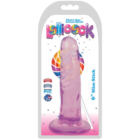 Curve Novelties Lollicock 6" Slim Stick Dildo (3 Colours Available) - Extreme Toyz Singapore - https://extremetoyz.com.sg - Sex Toys and Lingerie Online Store - Bondage Gear / Vibrators / Electrosex Toys / Wireless Remote Control Vibes / Sexy Lingerie and Role Play / BDSM / Dungeon Furnitures / Dildos and Strap Ons  / Anal and Prostate Massagers / Anal Douche and Cleaning Aide / Delay Sprays and Gels / Lubricants and more...