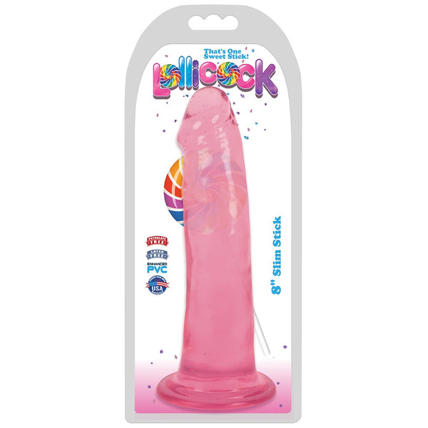 Curve Novelties Lollicock 8" Slim Stick Dildo (2 Colours Available) - Extreme Toyz Singapore - https://extremetoyz.com.sg - Sex Toys and Lingerie Online Store - Bondage Gear / Vibrators / Electrosex Toys / Wireless Remote Control Vibes / Sexy Lingerie and Role Play / BDSM / Dungeon Furnitures / Dildos and Strap Ons  / Anal and Prostate Massagers / Anal Douche and Cleaning Aide / Delay Sprays and Gels / Lubricants and more...