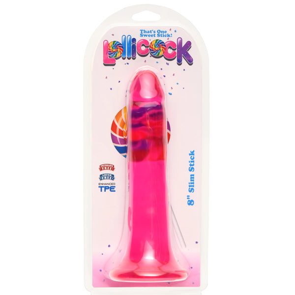 Lollicock 8" Slim Stick - Pink