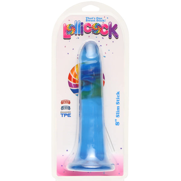 Lollicock 8" Slim Stick - Blue