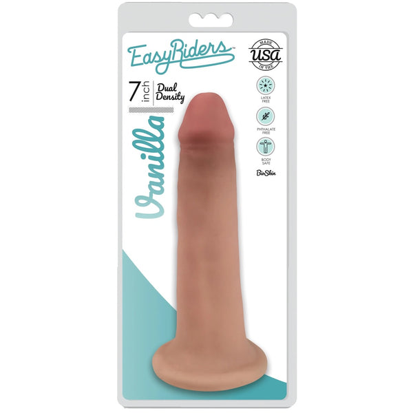 Easy Riders 7" Dual Density Bioskin Dildo - Light