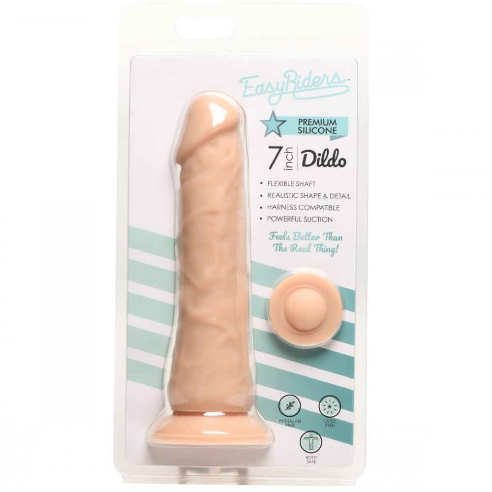 Easy Riders 7" Silicone Dildo - Light