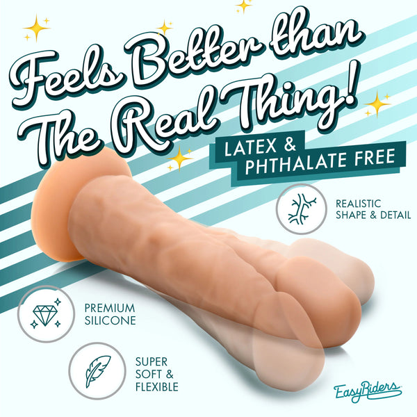 Easy Riders 7" Silicone Dildo - Medium