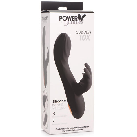 Curve Novelties Power Bunnies Cuddles 10X Rechargeable Silicone Rabbit Vibrator - Extreme Toyz Singapore - https://extremetoyz.com.sg - Sex Toys and Lingerie Online Store - Bondage Gear / Vibrators / Electrosex Toys / Wireless Remote Control Vibes / Sexy Lingerie and Role Play / BDSM / Dungeon Furnitures / Dildos and Strap Ons  / Anal and Prostate Massagers / Anal Douche and Cleaning Aide / Delay Sprays and Gels / Lubricants and more...