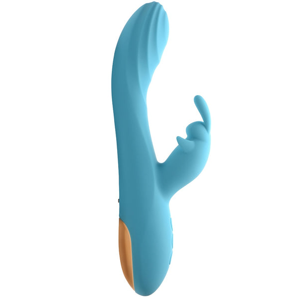 Curve Novelties  Power Bunnies Snuggles 10X Rechargeable Silicone Rabbit Vibrator- - Extreme Toyz Singapore - https://extremetoyz.com.sg - Sex Toys and Lingerie Online Store - Bondage Gear / Vibrators / Electrosex Toys / Wireless Remote Control Vibes / Sexy Lingerie and Role Play / BDSM / Dungeon Furnitures / Dildos and Strap Ons  / Anal and Prostate Massagers / Anal Douche and Cleaning Aide / Delay Sprays and Gels / Lubricants and more...