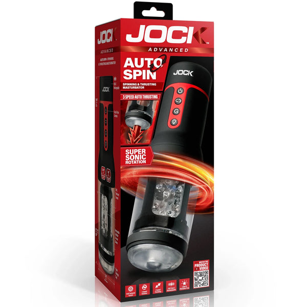 Jock Advanced Auto Spin Rechargeable Spinning & Thrusting Masturbator