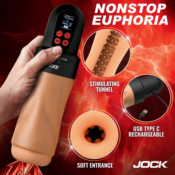 Jock Advanced Mega Suck Sucking & Vibrating Rechargeable Masturbator