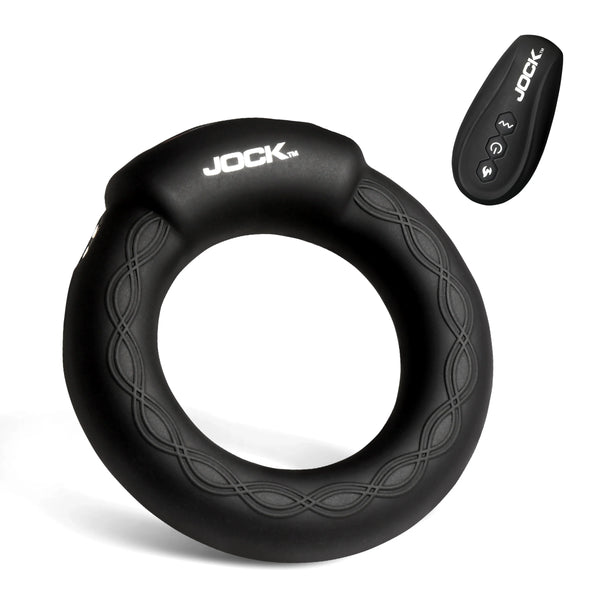 Jock Enhancers Rumbler Remote Controlled Vibrating & Warming Rechargeable C-Ring - 1.8"