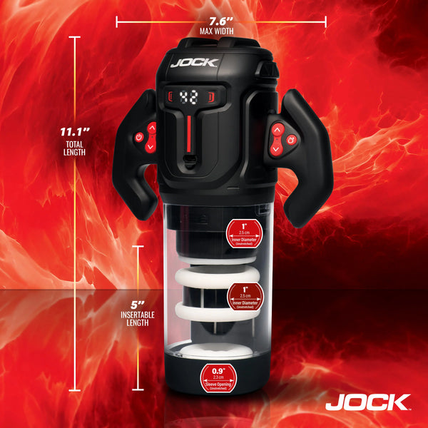 Jock Advanced Turbo Spin Thrusting & Rotating Rechargeable Masturbator