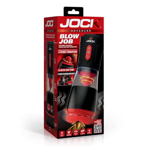 Jock Advanced Blow Job Sucking, Licking, and Vibrating Rechargeable Masturbator