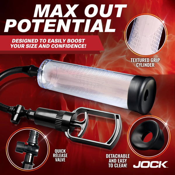 Jock Advanced Amp Up Penis Pump with Pull Handle