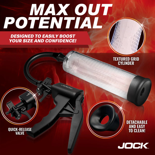 Jock Advanced Amp Up Penis Pump with Trigger Handle