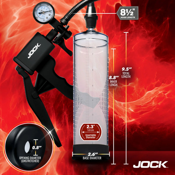 Jock Advanced Pump Up Penis Pump with Gauge & Trigger Handle