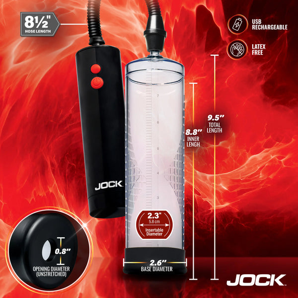 Jock Advanced Power Up Rechargeable Automatic Penis Pump