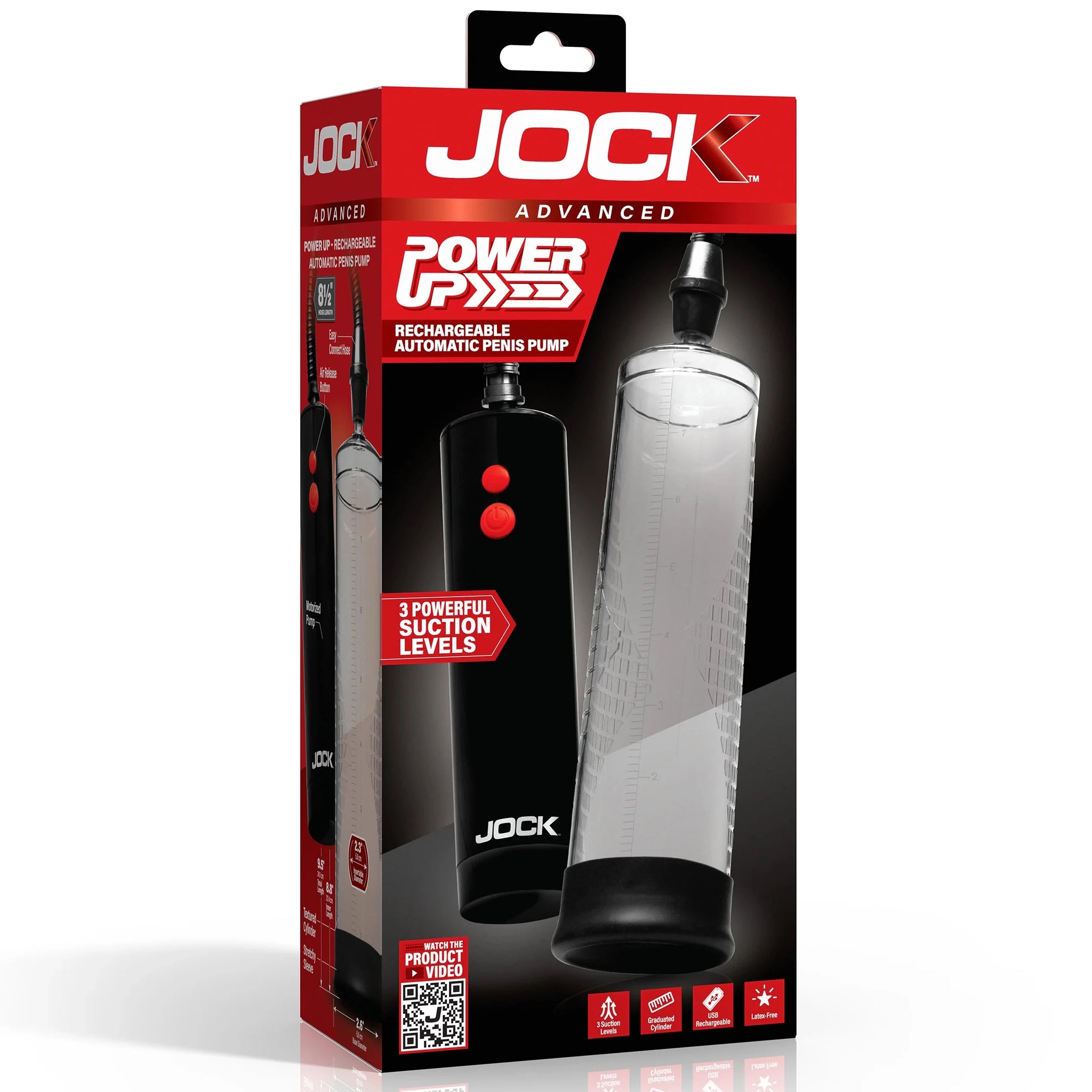 Jock Advanced Power Up Rechargeable Automatic Penis Pump