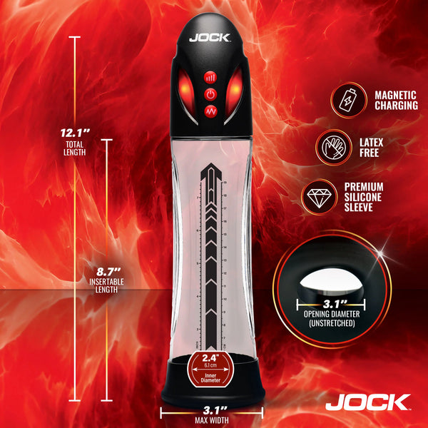 Jock Advanced Power Up Automatic Rechargeable Waterproof Penis Pump