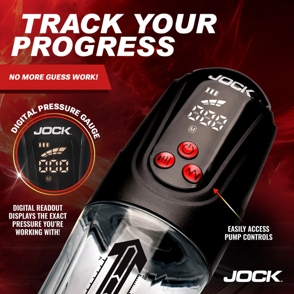 Jock Advanced Power Up Digital Automatic Waterproof Penis Pump