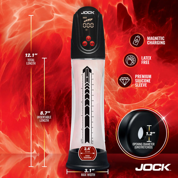 Jock Advanced Power Up Digital Automatic Waterproof Penis Pump