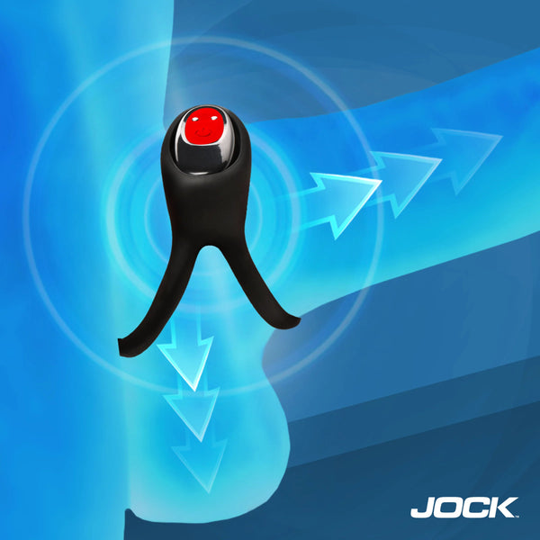 Jock Enhancers Hard-On Vibrating Silicone Double C-Ring