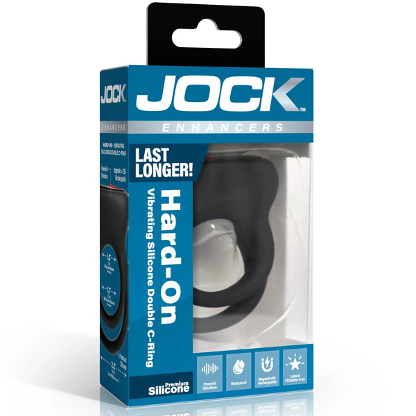 Jock Enhancers Hard-On Vibrating Silicone Double C-Ring