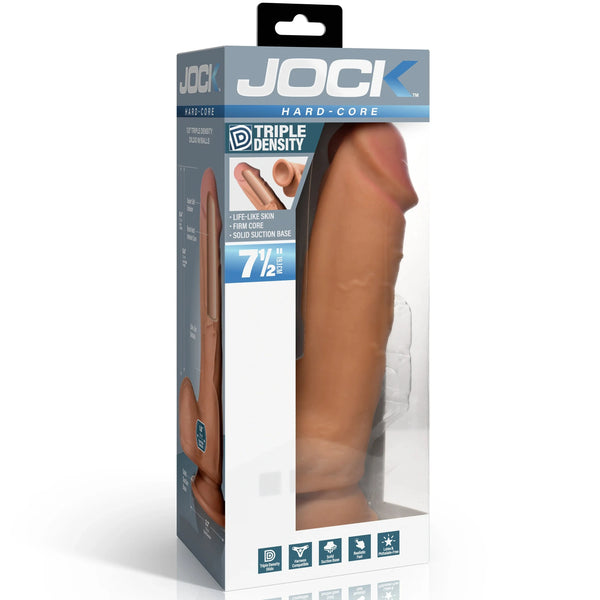 Jock Hard-Core 7.5" Triple Density Dildo with Balls - Medium
