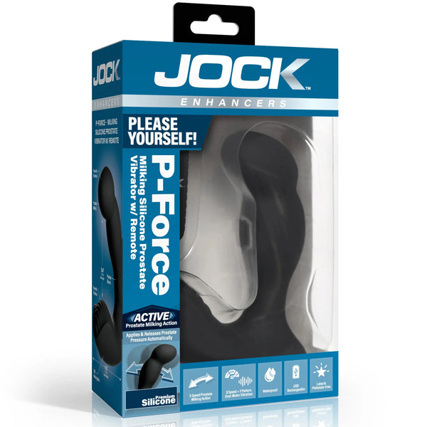 Jock Enhancers P-Force Milking Silicone Prostate Vibrator with Remote