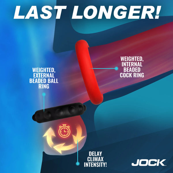 Jock Enhancers Weighted Silicone C-Ring Set
