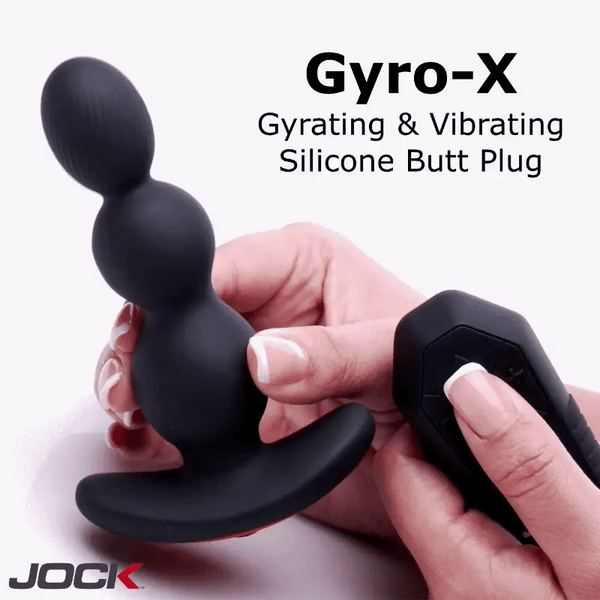 Jock Enhancers Gyro-X Gyrating & Vibrating Silicone Butt Plug
