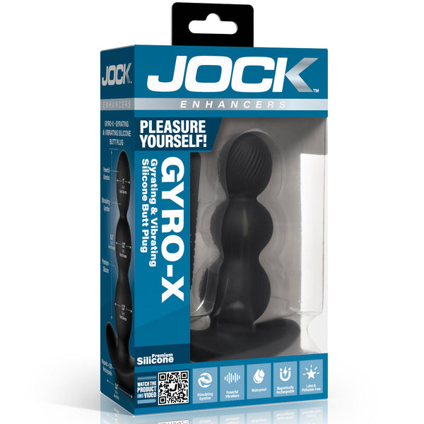 Jock Enhancers Gyro-X Gyrating & Vibrating Silicone Butt Plug