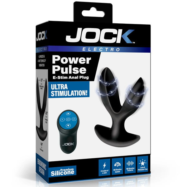 Jock Electro Power Pulse E-Stim Anchor Anal Plug