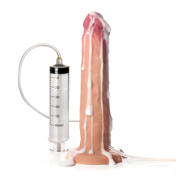 Jock Premium Squirters with Real Skin 9.75" Ejaculating Silicone Dildo