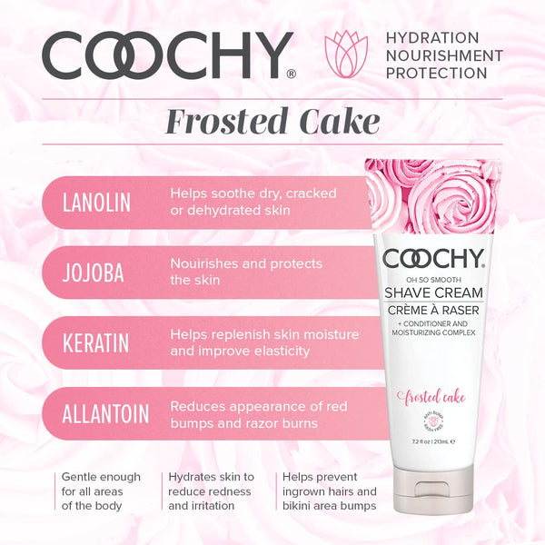 Classic Brands COOCHY Oh So Smooth Frosted Cake Shave Cream - 213ml - Extreme Toyz Singapore - https://extremetoyz.com.sg - Sex Toys and Lingerie Online Store - Bondage Gear / Vibrators / Electrosex Toys / Wireless Remote Control Vibes / Sexy Lingerie and Role Play / BDSM / Dungeon Furnitures / Dildos and Strap Ons &nbsp;/ Anal and Prostate Massagers / Anal Douche and Cleaning Aide / Delay Sprays and Gels / Lubricants and more...