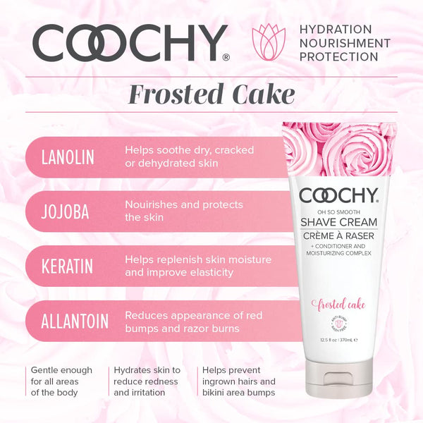 Classic Brands COOCHY Oh So Smooth Frosted Cake Shave Cream - 370ml - Extreme Toyz Singapore - https://extremetoyz.com.sg - Sex Toys and Lingerie Online Store - Bondage Gear / Vibrators / Electrosex Toys / Wireless Remote Control Vibes / Sexy Lingerie and Role Play / BDSM / Dungeon Furnitures / Dildos and Strap Ons &nbsp;/ Anal and Prostate Massagers / Anal Douche and Cleaning Aide / Delay Sprays and Gels / Lubricants and more...