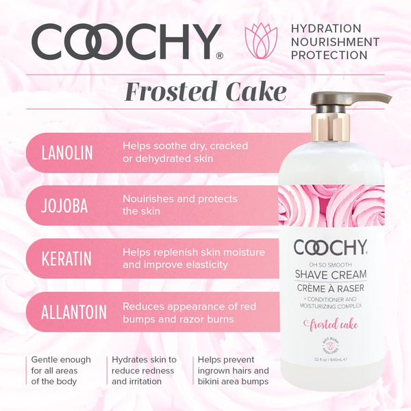 Classic Brands COOCHY Oh So Smooth Frosted Cake Shave Cream - 946ml - Extreme Toyz Singapore - https://extremetoyz.com.sg - Sex Toys and Lingerie Online Store - Bondage Gear / Vibrators / Electrosex Toys / Wireless Remote Control Vibes / Sexy Lingerie and Role Play / BDSM / Dungeon Furnitures / Dildos and Strap Ons &nbsp;/ Anal and Prostate Massagers / Anal Douche and Cleaning Aide / Delay Sprays and Gels / Lubricants and more...