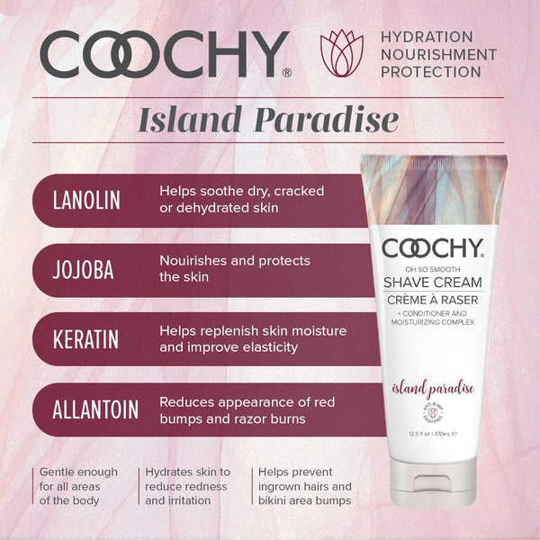 Classic Brands COOCHY Oh So Smooth Island Paradise Shave Cream - 370ml - Extreme Toyz Singapore - https://extremetoyz.com.sg - Sex Toys and Lingerie Online Store - Bondage Gear / Vibrators / Electrosex Toys / Wireless Remote Control Vibes / Sexy Lingerie and Role Play / BDSM / Dungeon Furnitures / Dildos and Strap Ons &nbsp;/ Anal and Prostate Massagers / Anal Douche and Cleaning Aide / Delay Sprays and Gels / Lubricants and more...