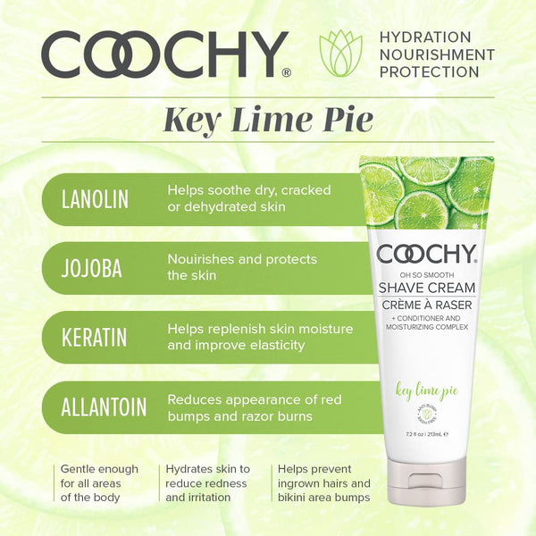 Classic Brands COOCHY Oh So Smooth Key Lime Pie Shave Cream - 213ml - Extreme Toyz Singapore - https://extremetoyz.com.sg - Sex Toys and Lingerie Online Store - Bondage Gear / Vibrators / Electrosex Toys / Wireless Remote Control Vibes / Sexy Lingerie and Role Play / BDSM / Dungeon Furnitures / Dildos and Strap Ons &nbsp;/ Anal and Prostate Massagers / Anal Douche and Cleaning Aide / Delay Sprays and Gels / Lubricants and more...