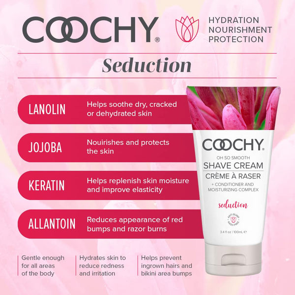 Classic Brands COOCHY Oh So Smooth Seduction Shave Cream - 100ml - Extreme Toyz Singapore - https://extremetoyz.com.sg - Sex Toys and Lingerie Online Store - Bondage Gear / Vibrators / Electrosex Toys / Wireless Remote Control Vibes / Sexy Lingerie and Role Play / BDSM / Dungeon Furnitures / Dildos and Strap Ons &nbsp;/ Anal and Prostate Massagers / Anal Douche and Cleaning Aide / Delay Sprays and Gels / Lubricants and more...