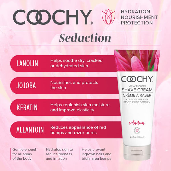 Classic Brands COOCHY Oh So Smooth Seduction Shave Cream - 370ml - Extreme Toyz Singapore - https://extremetoyz.com.sg - Sex Toys and Lingerie Online Store - Bondage Gear / Vibrators / Electrosex Toys / Wireless Remote Control Vibes / Sexy Lingerie and Role Play / BDSM / Dungeon Furnitures / Dildos and Strap Ons &nbsp;/ Anal and Prostate Massagers / Anal Douche and Cleaning Aide / Delay Sprays and Gels / Lubricants and more...