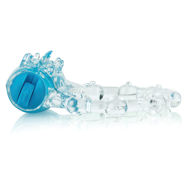 ColorPop Quickie Vibrating Cock Ring - Blue