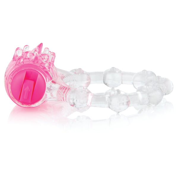 ColorPop Quickie Vibrating Cock Ring - Pink